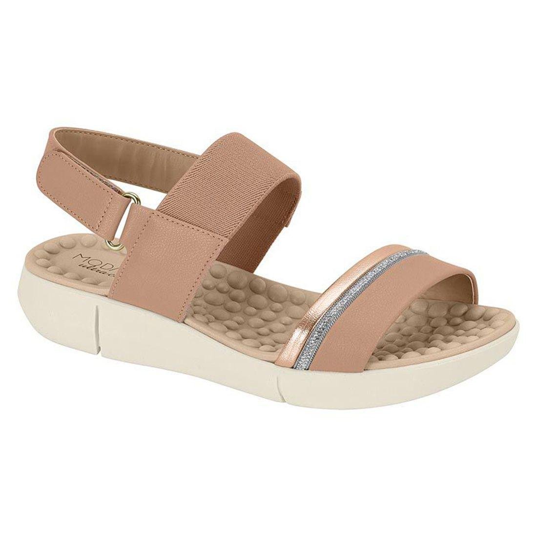 Sandália Feminino Modare Floather Palmilha Massageadora Bege 1