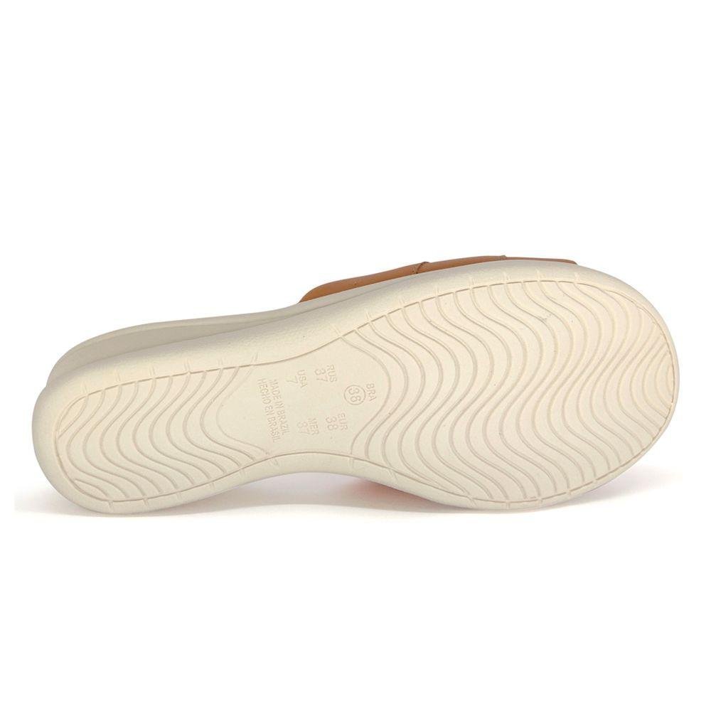 Tamanco Feminino Comfortflex Anabela Conforto Marrom 5