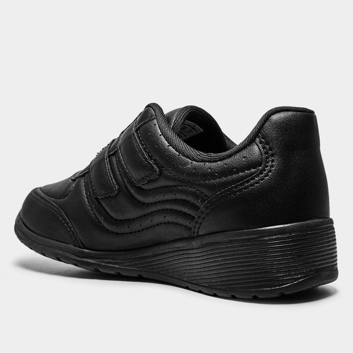 Tênis Feminino Kolosh Casual Tiras Colantes Preto 3