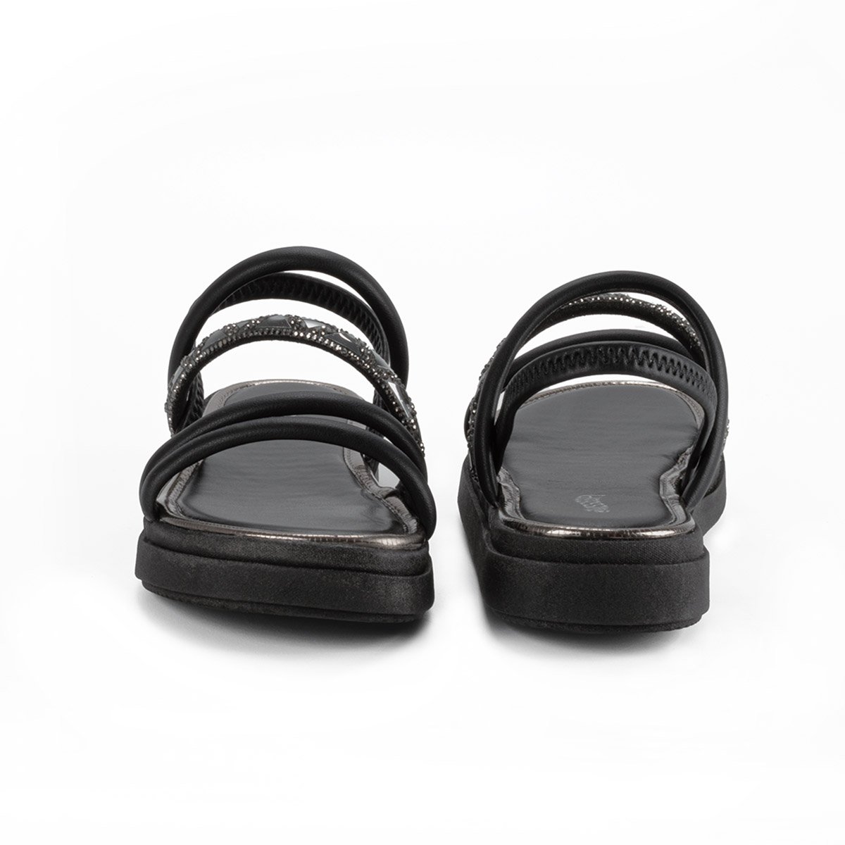 Sandália Feminina Mississipi Flatform Tiras Trançadas Preto 4