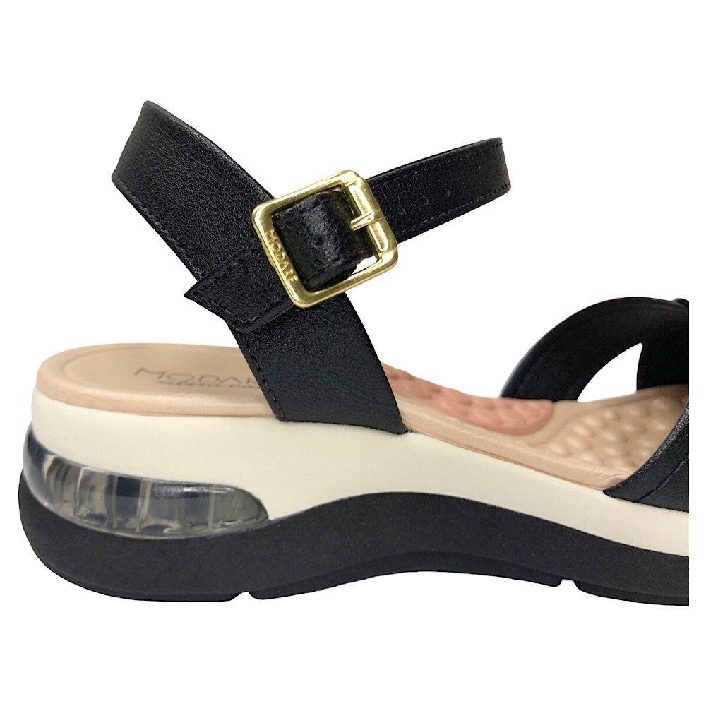 Sandália Feminino Modare Ultraconforto Tiras Preto 3