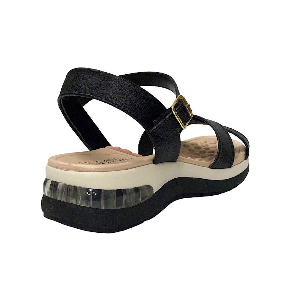 Sandália Feminino Modare Ultraconforto Tiras Preto 5