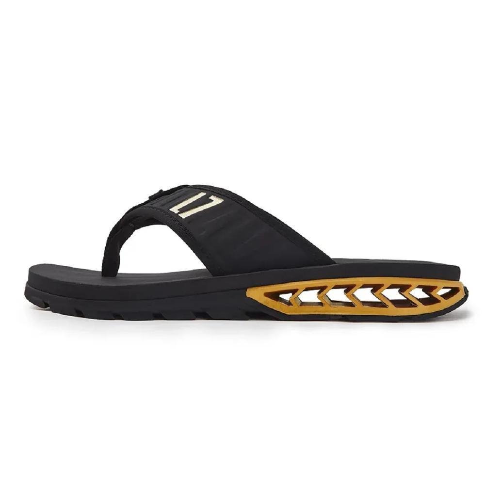 Chinelo Masculino Kenner Rakka Elite L7 Preto/Dourado 4
