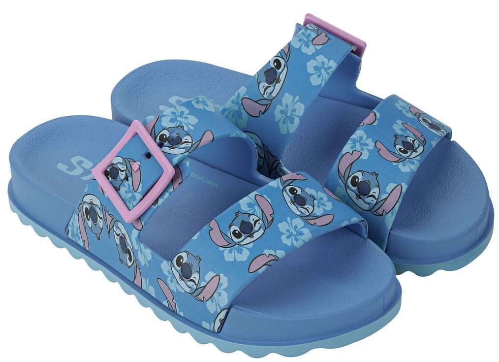 Chinelo Infantil Menina Grendene Kids Stitch Summer Slide Azul 2