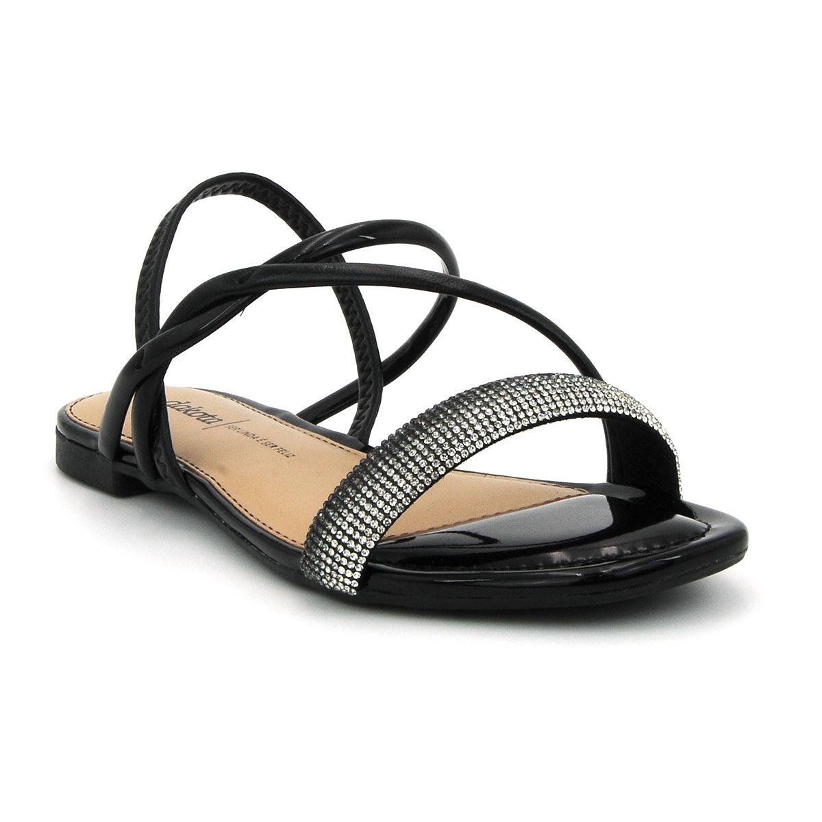 Sandália Feminina Dakota Rasteira Tiras Trançadas Preto 5