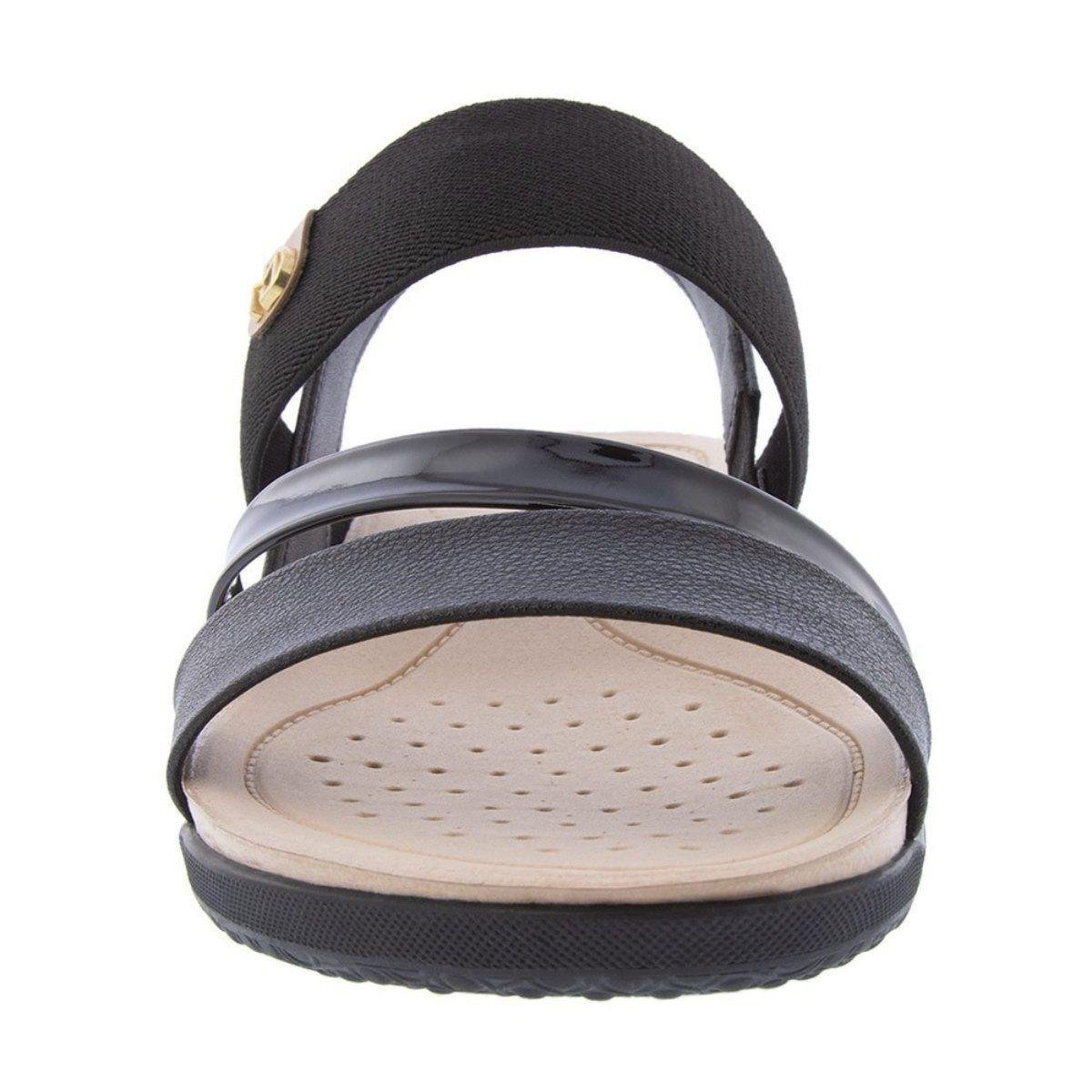 Sandália Feminina Modare Tiras Trançadas Preto 2