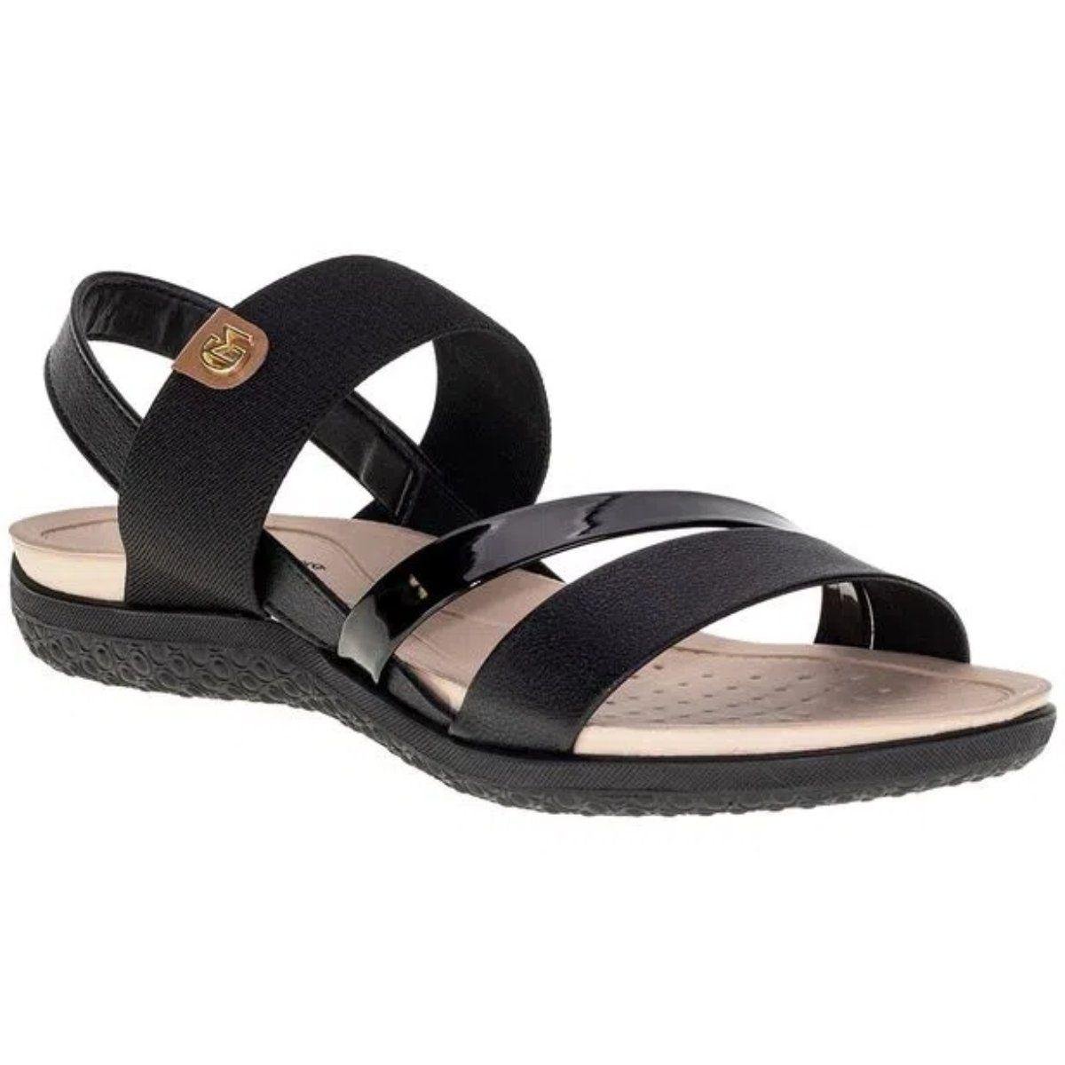 Sandália Feminina Modare Tiras Trançadas Preto 4