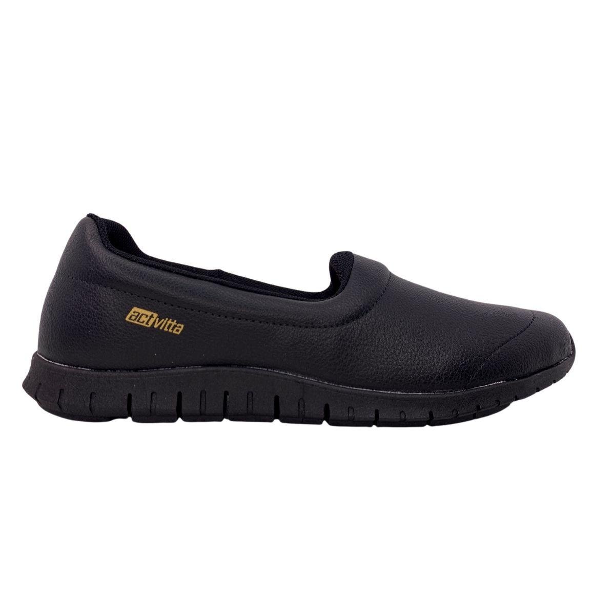 Tênis Feminino Activitta Slip On Preto 1