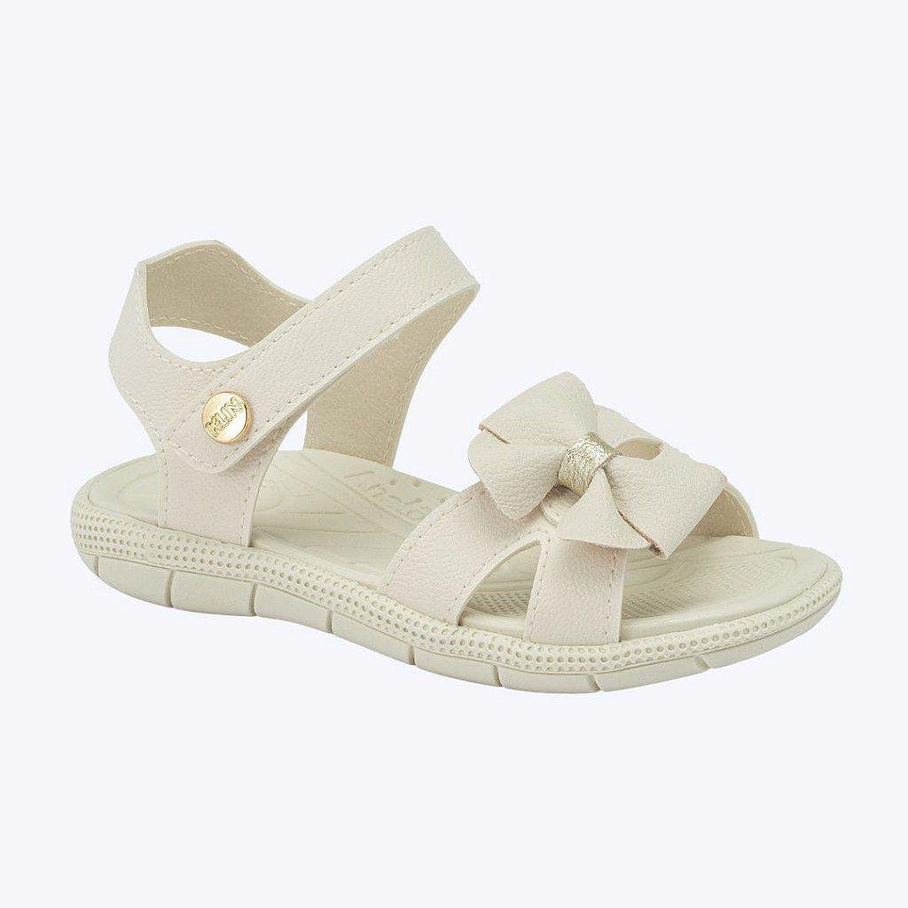 Sandália Infantil Menina Klin Tic Tac Casual Branco 1