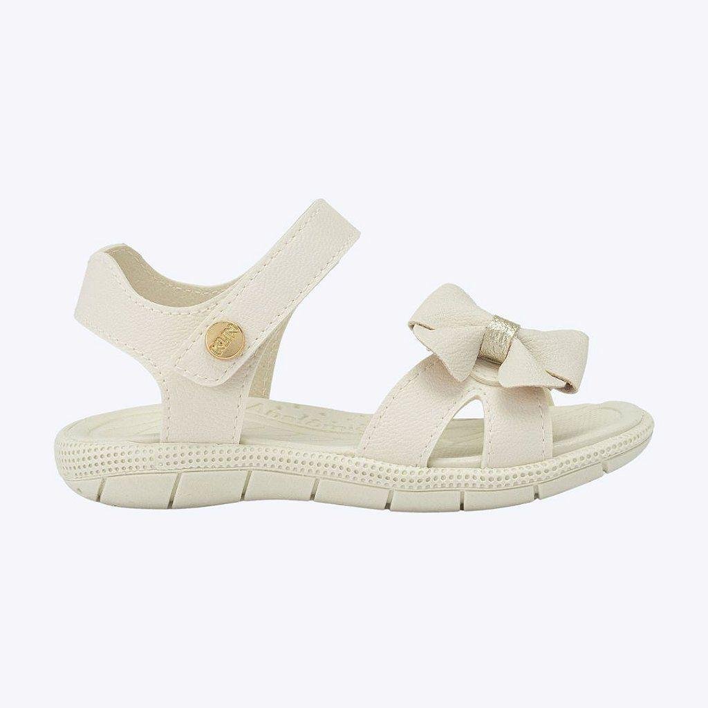 Sandália Infantil Menina Klin Tic Tac Casual Branco 2
