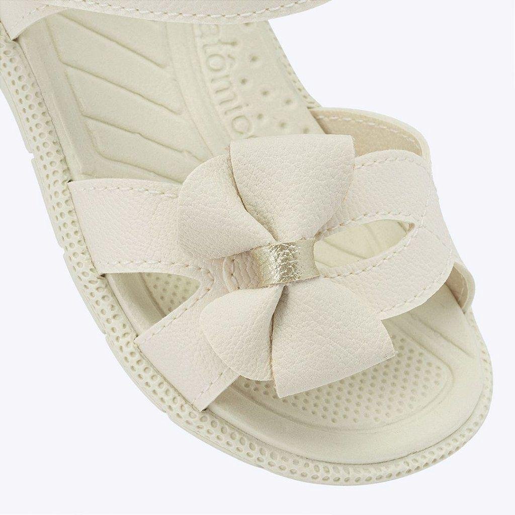 Sandália Infantil Menina Klin Tic Tac Casual Branco 5