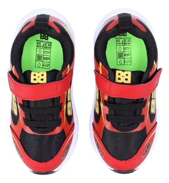 Tênis Bb Menino Batatinha (tie) Casual Vermelho 4