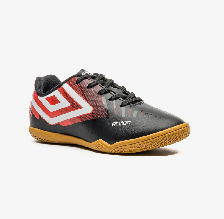 Chuteira Infantil Futsal Umbro Action Preto 3