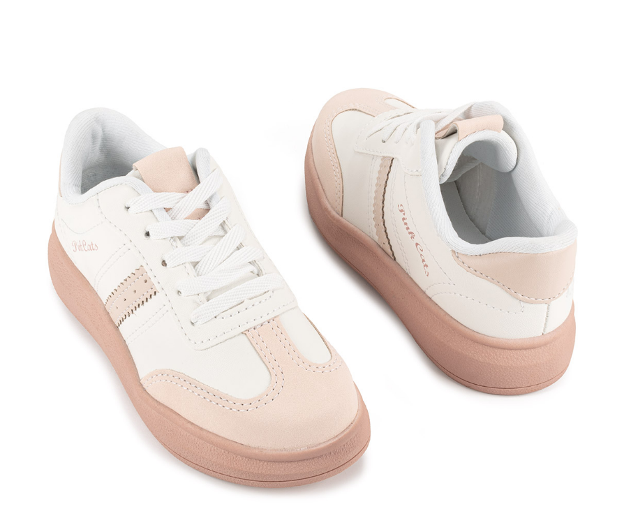 Tênis Infantil Menina Pink Cats Casual V4641 Branco 4