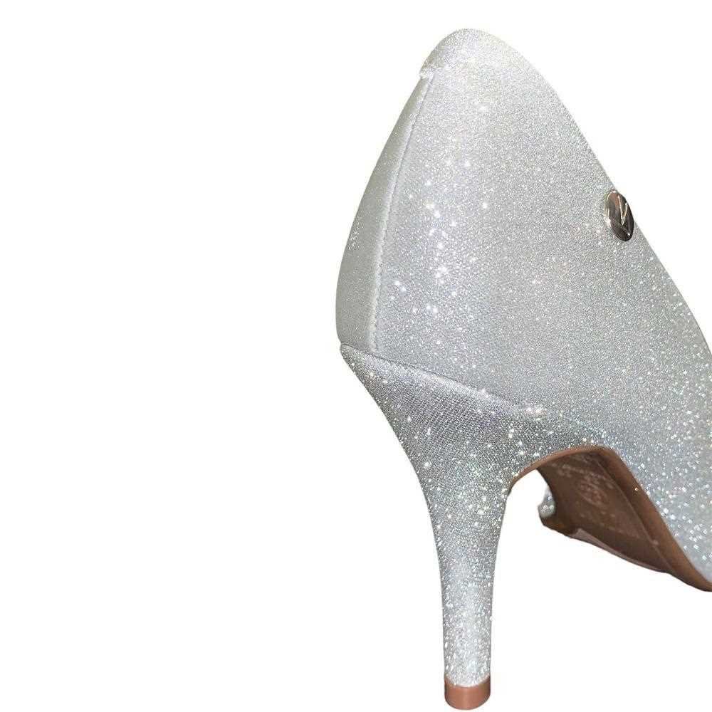Sapato Feminino Vizzano Scarpin Glitter Prata 3