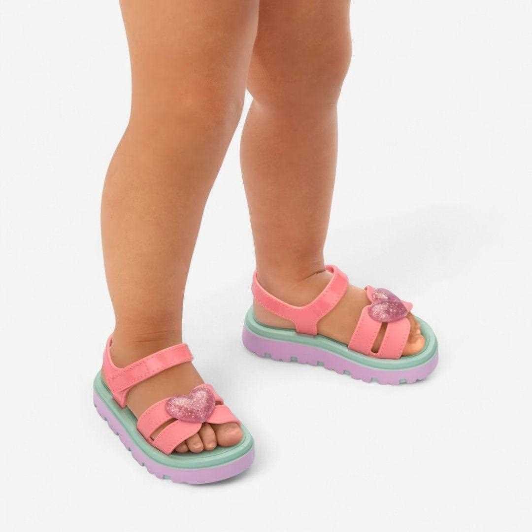 Sandália Infantil Menina Zaxy Nina Daily Love Baby Rosa 3