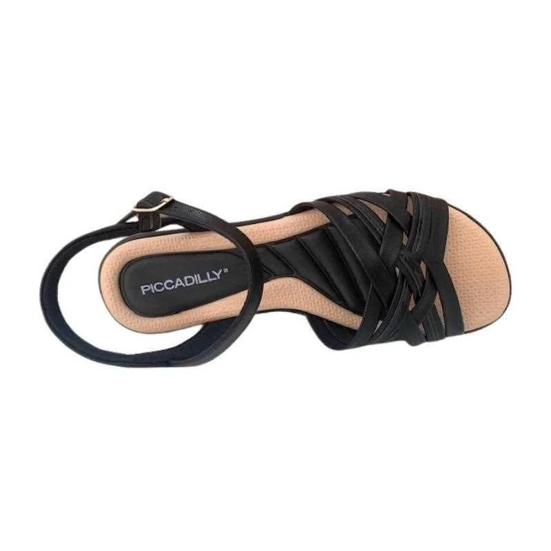 Sandália Feminina Piccadilly Conforto Preto 5