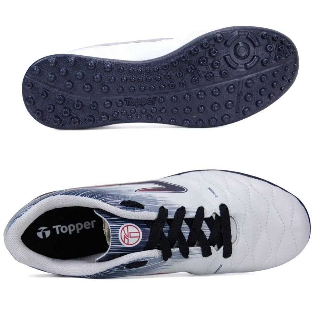 Chuteira Society Topper Top Flame Branco 4