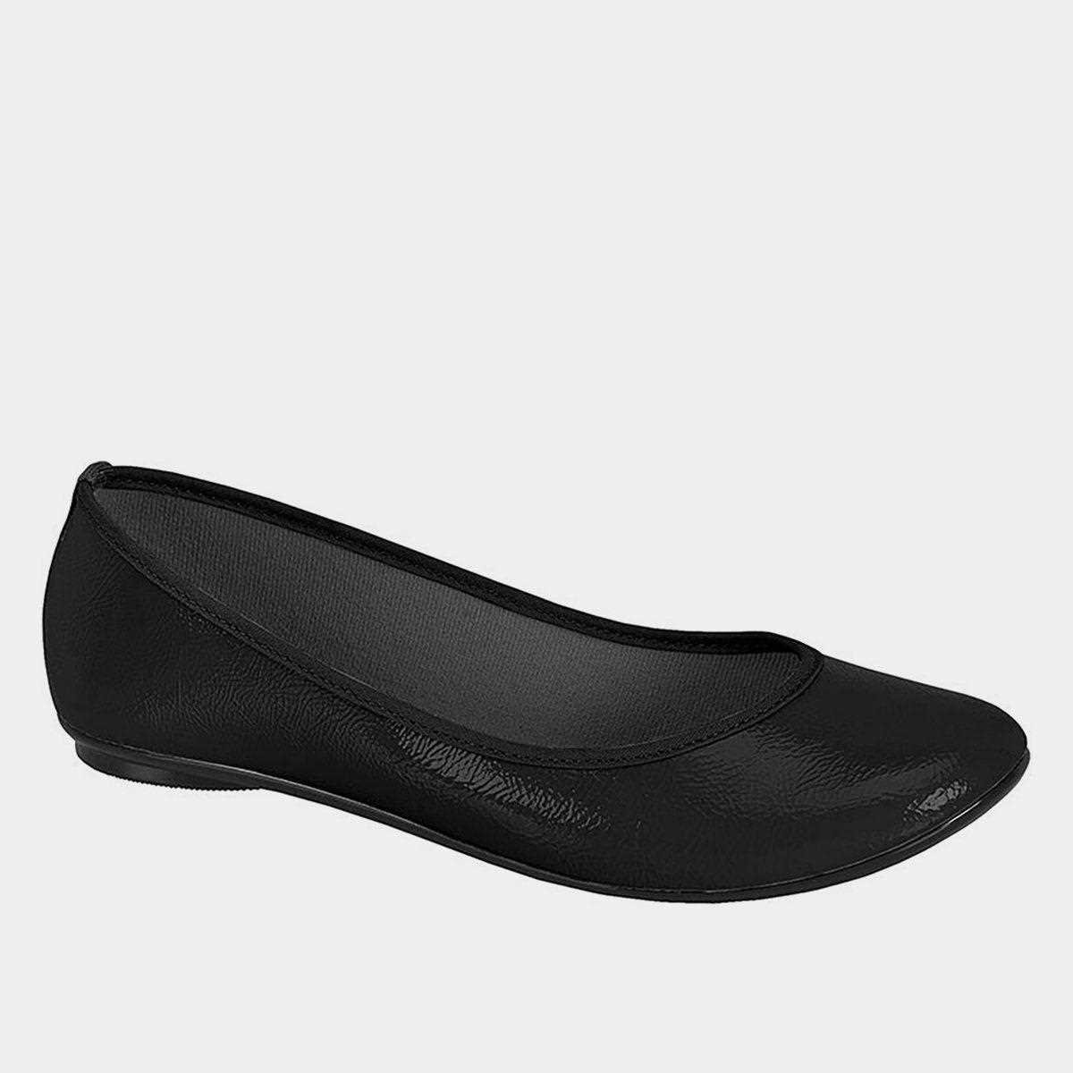 Sapatilha Feminina Moleca Verniz Preto 1