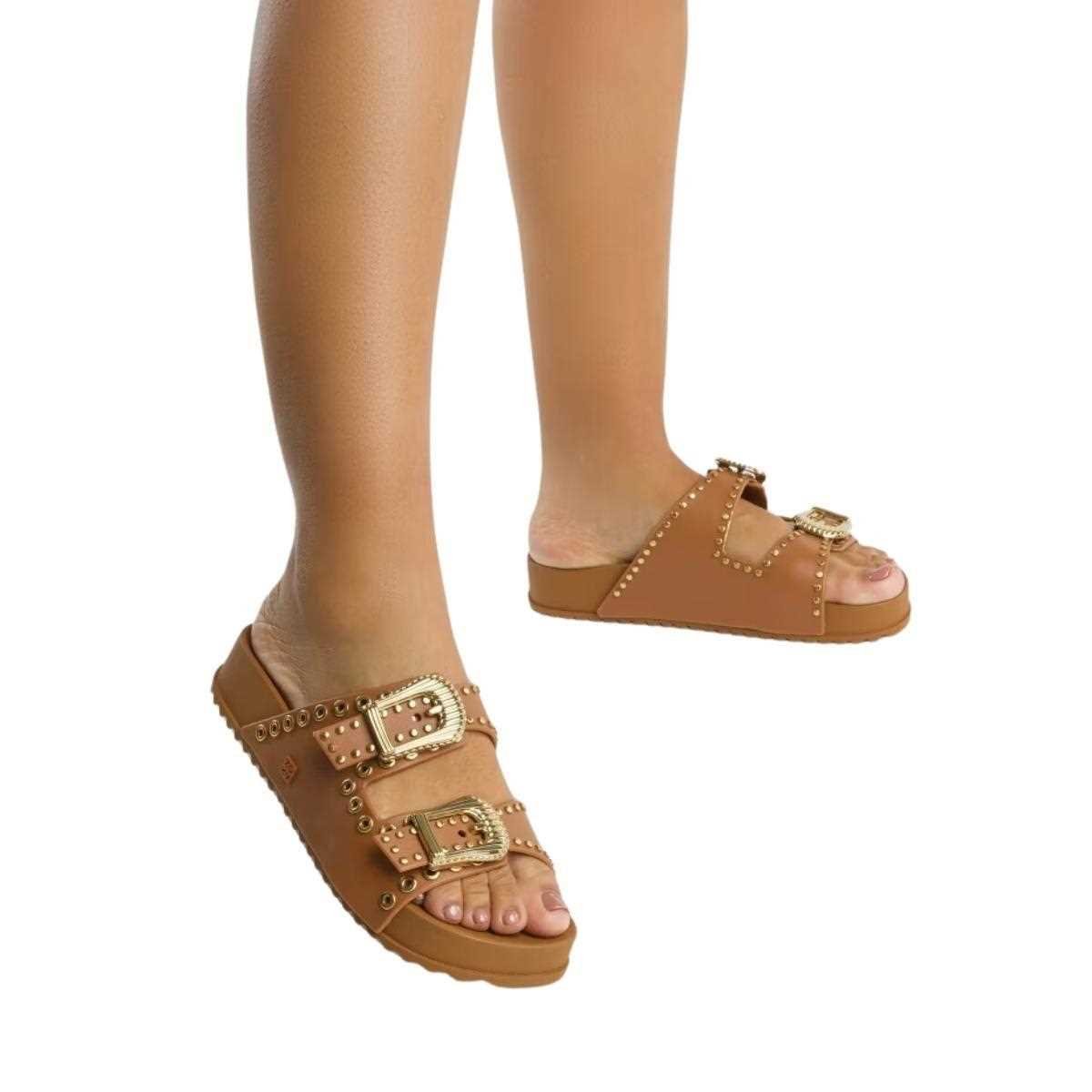 Tamanco Feminino Zaxy Hold Bege 3