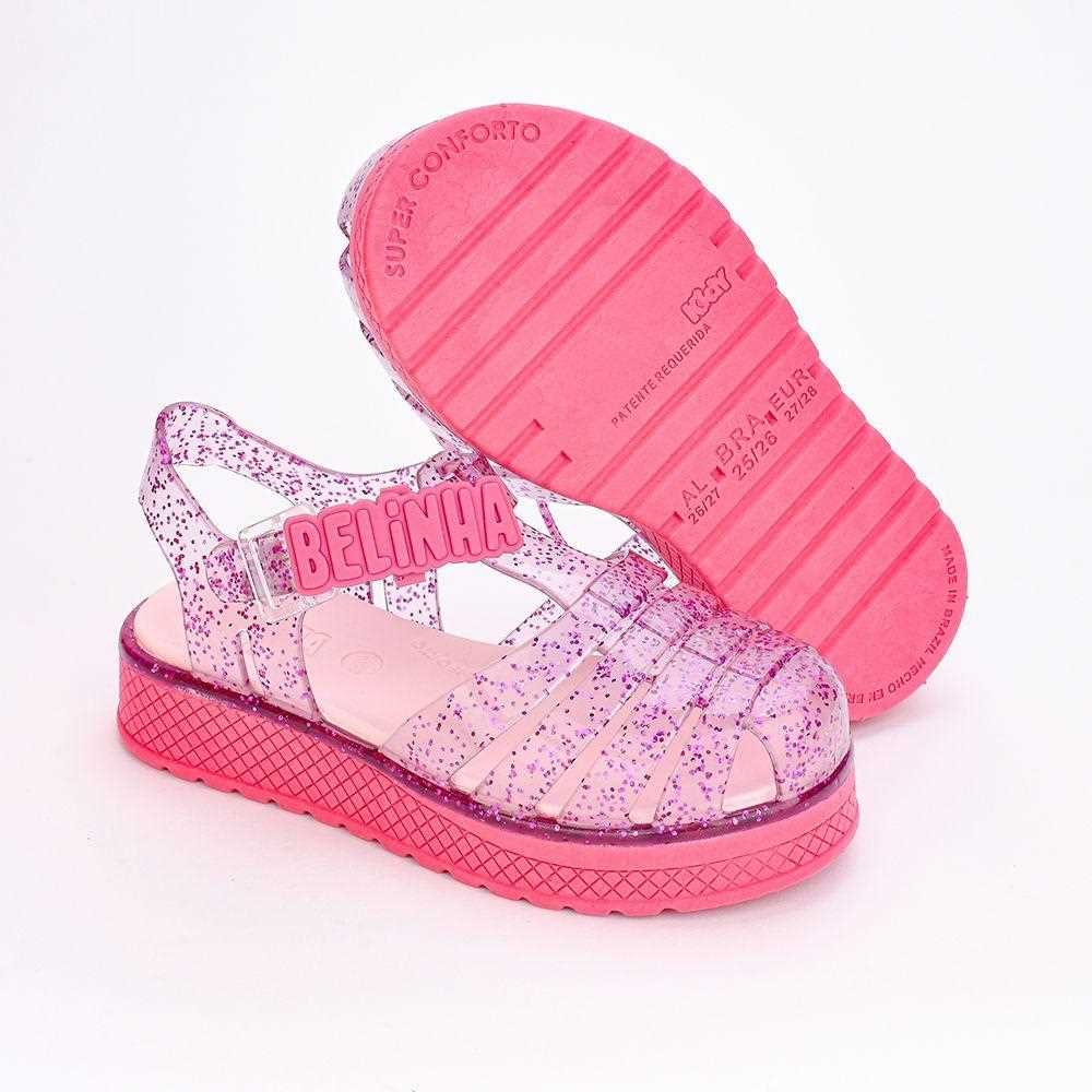 Sandália Infantil Menina Kidy Gloss Rosa 4