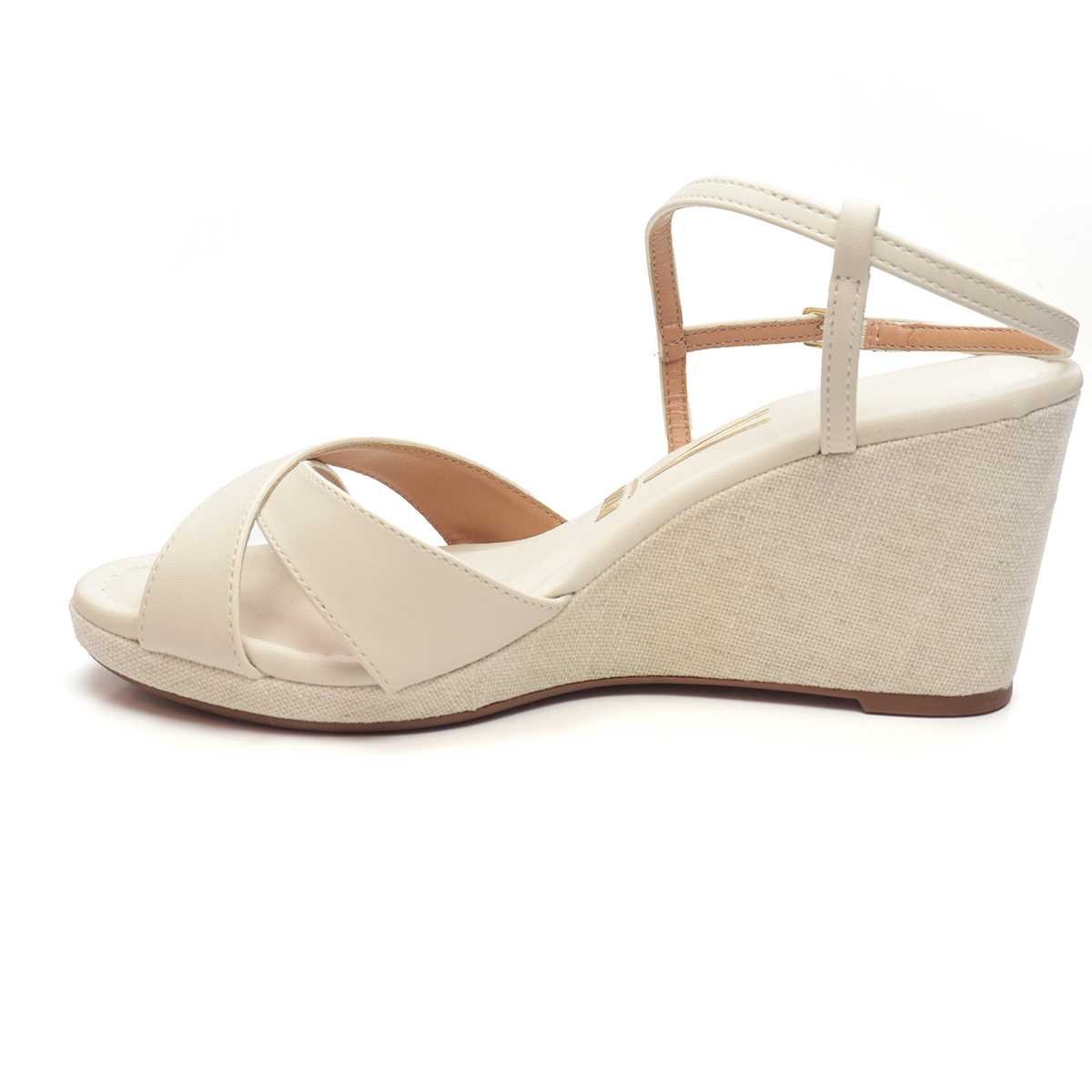 Sandália Feminina Vizzano Anabela Branco 2