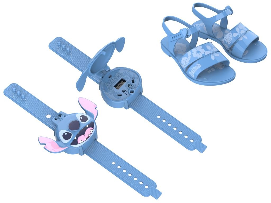 Sandália Infantil Menina Grendene Kids Stitch Relógio
