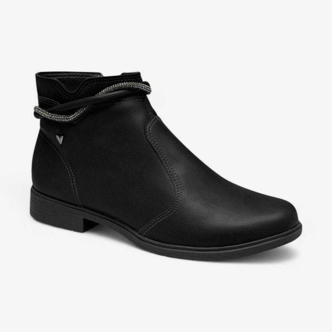 Bota Feminina Mississipi Cano Curto Salto Baixo Preto 3