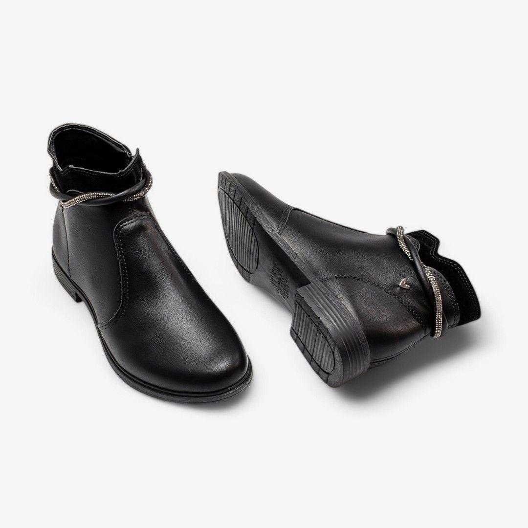 Bota Feminina Mississipi Cano Curto Salto Baixo Preto 5