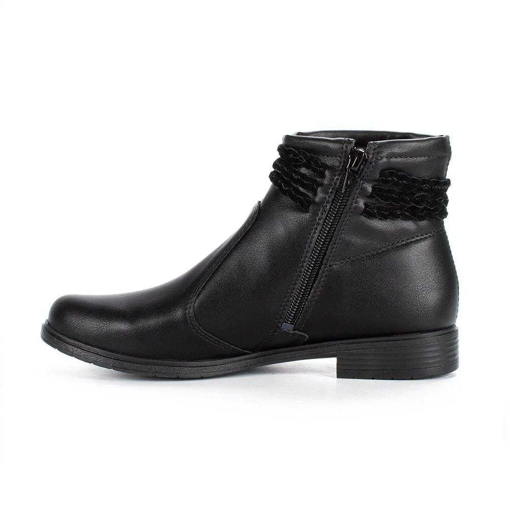 Bota Feminino Mississipi Cano Curto Salto Baixo Preto 3