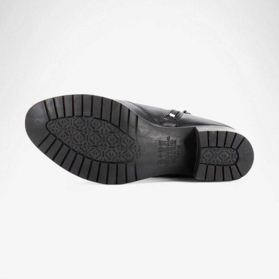 Bota Feminina Mississipi Cano Curto Salto Blocado Preto 7