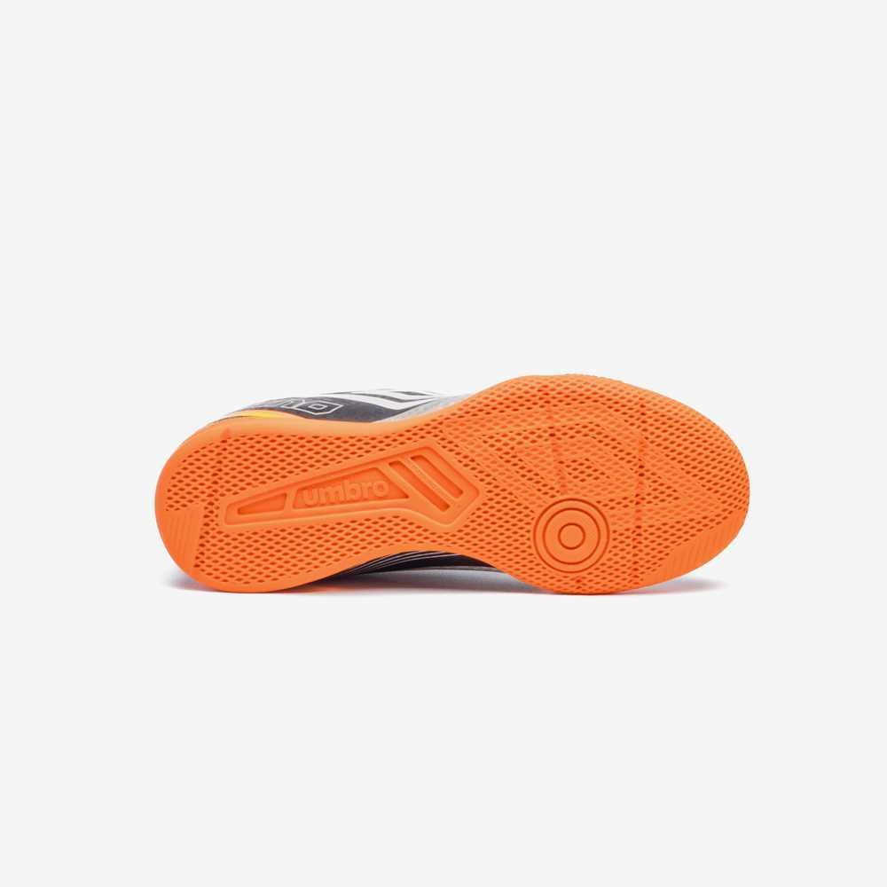 Chuteira Infantil Futsal Umbro Techno II Jr Cinza 5