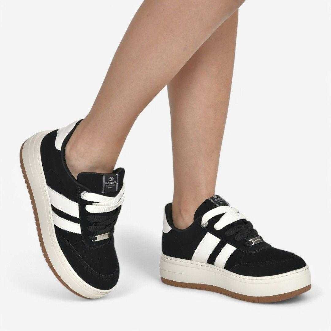 Tênis Feminino Via Marte Casual Sneaker Preto 3
