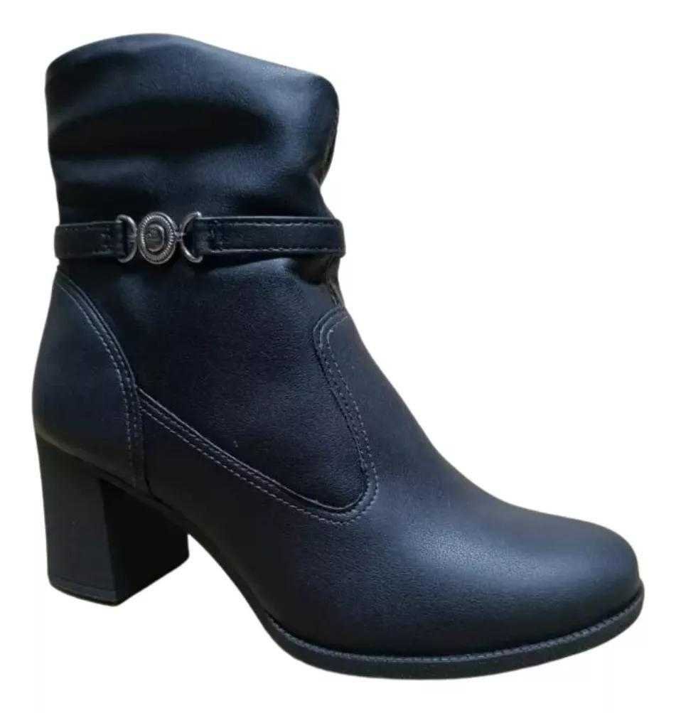 Bota Feminino Dakota Cano Curto Salto Blocado Preto 3
