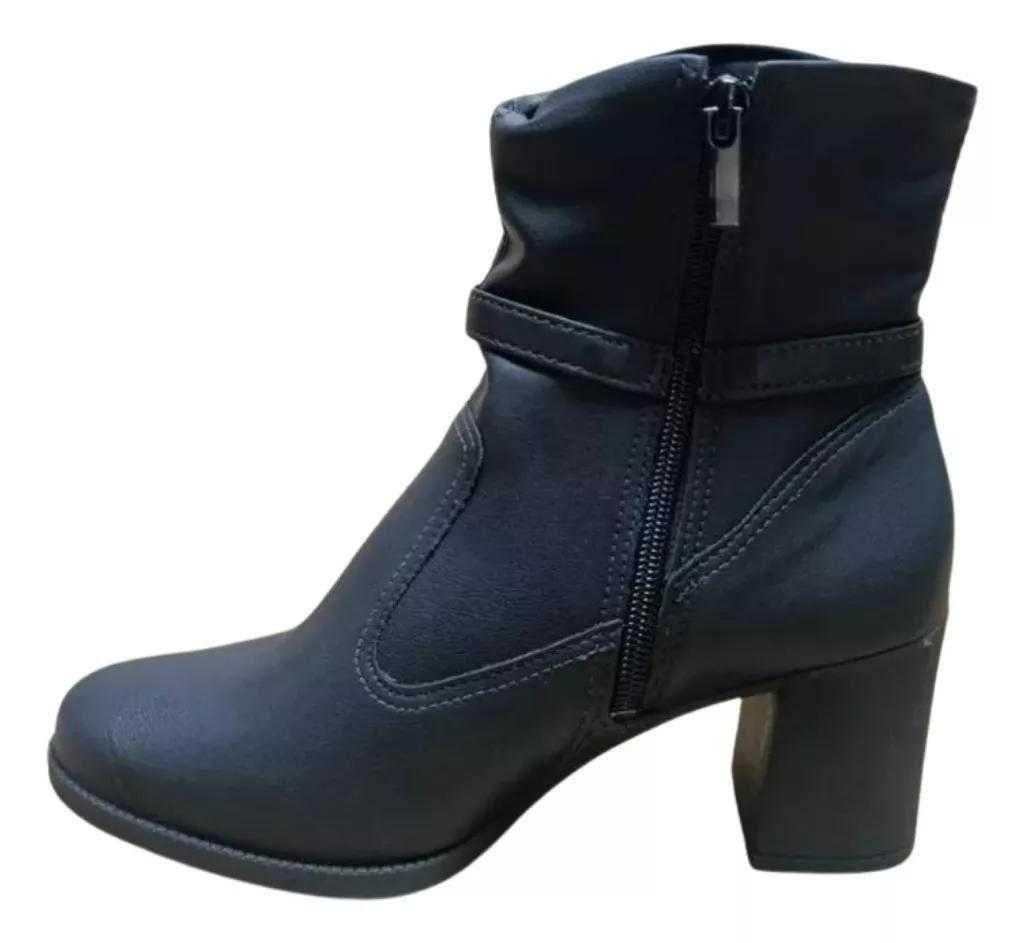 Bota Feminino Dakota Cano Curto Salto Blocado Preto 5