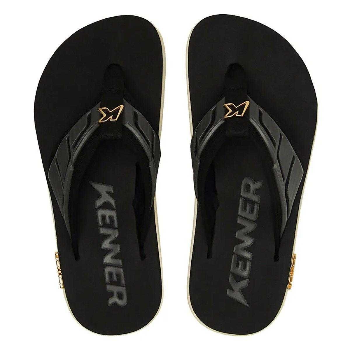 Chinelo Masculino Kenner Kivah Full Force Gold Cinza 2