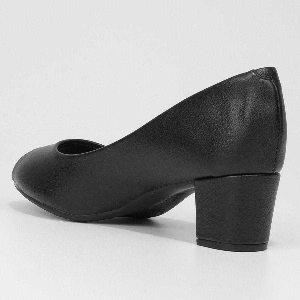 Sapato Feminino Beira Rio Peep Toe Preto 4