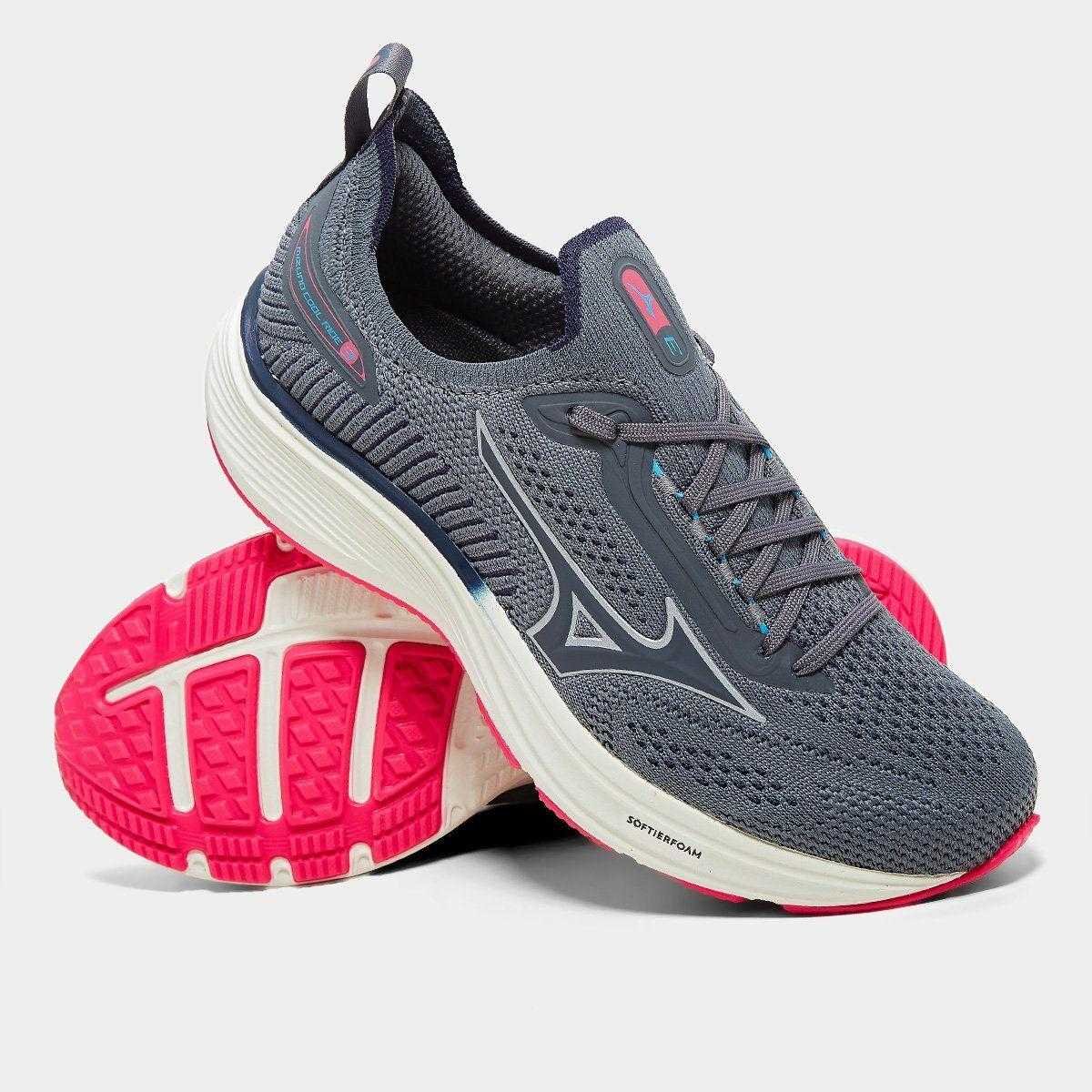 Tênis Feminino Mizuno Cool Ride 3 Cinza 3