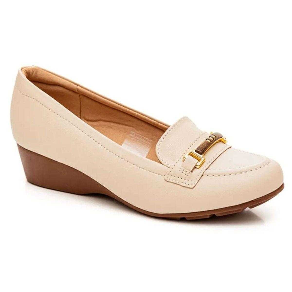 Sapato Feminino Modare Anabela Bege 1