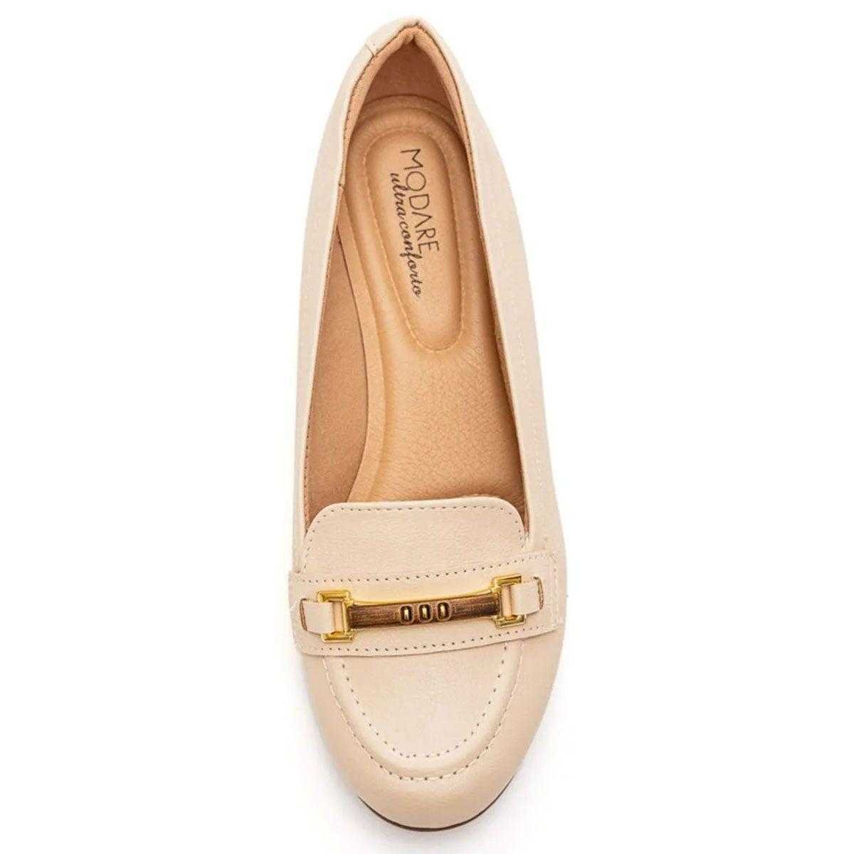 Sapato Feminino Modare Anabela Bege 2