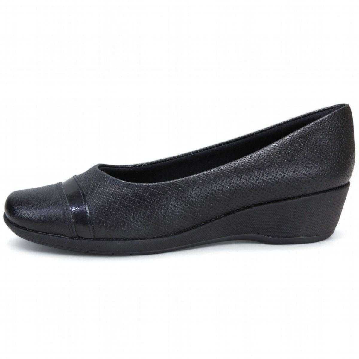 Sapatilha Feminina Piccadilly Salto Baixo Anabela Preto 6