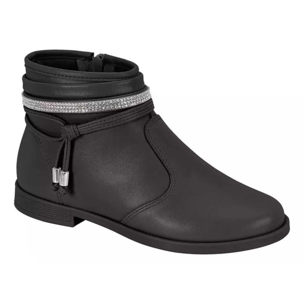 Bota Infantil Menina Molekinha Cano Baixo Palmilha Conforto