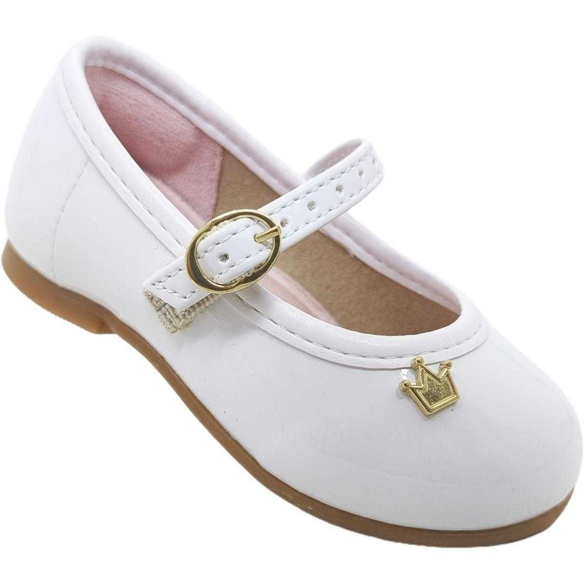 Sapatilha Infantil Menina Molekinha Boneca Branco 3