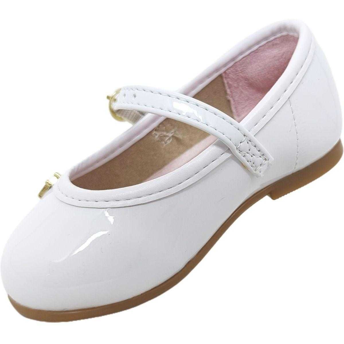 Sapatilha Infantil Menina Molekinha Boneca Branco 4
