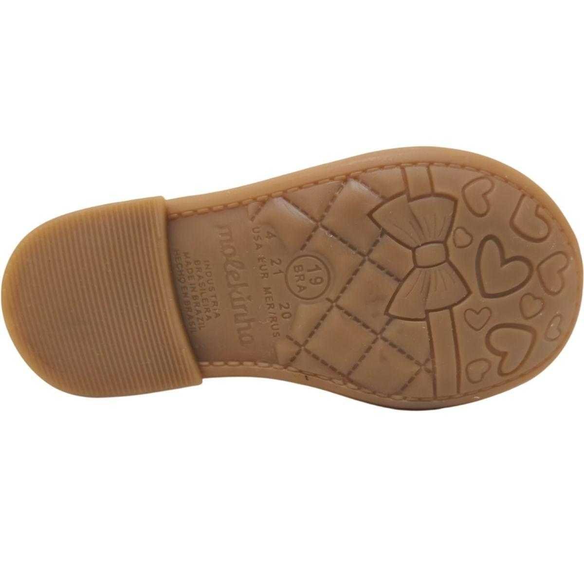 Sapatilha Infantil Menina Molekinha Boneca Branco 5