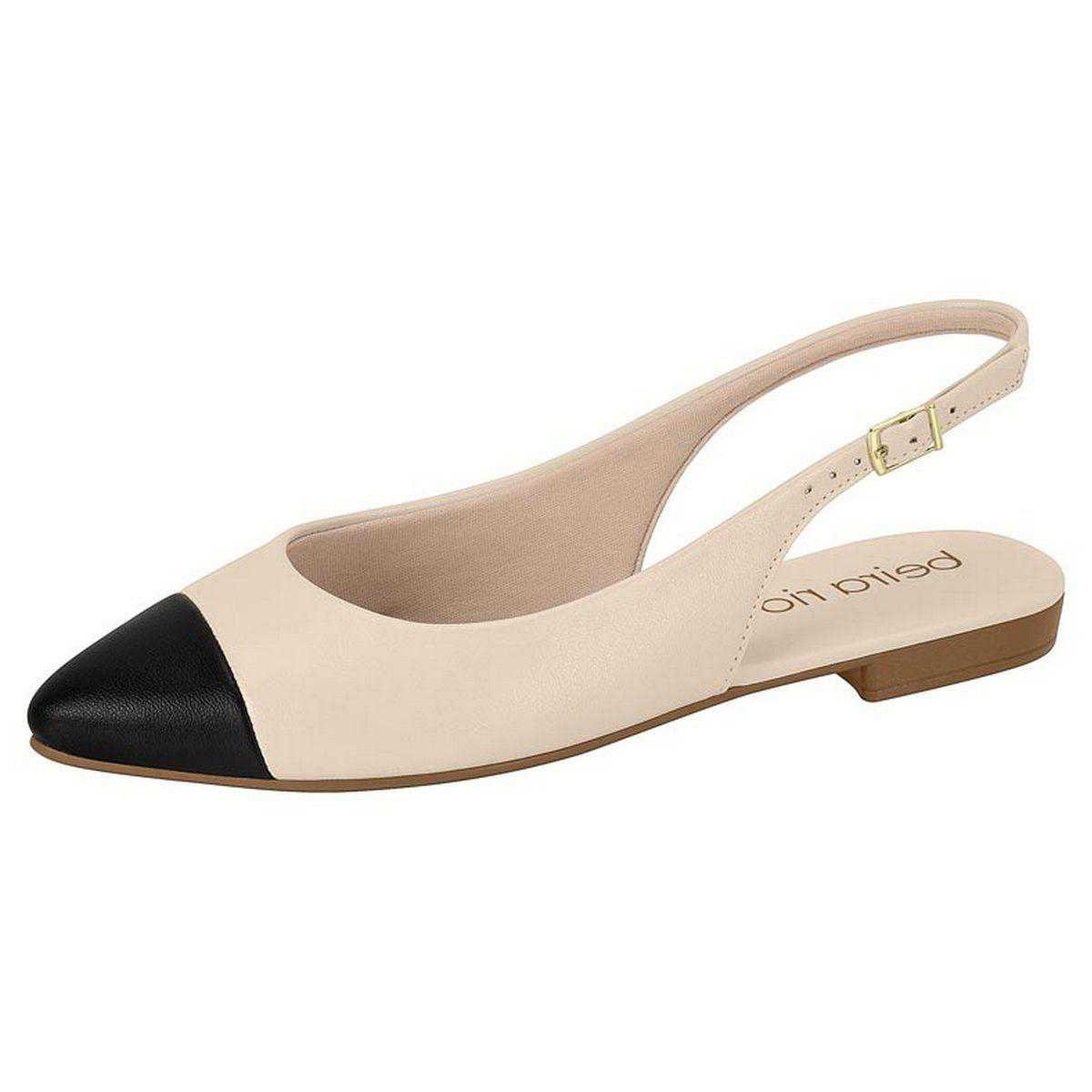 Sapato Feminino Beira Rio Mule Bico Redondo Bege 2
