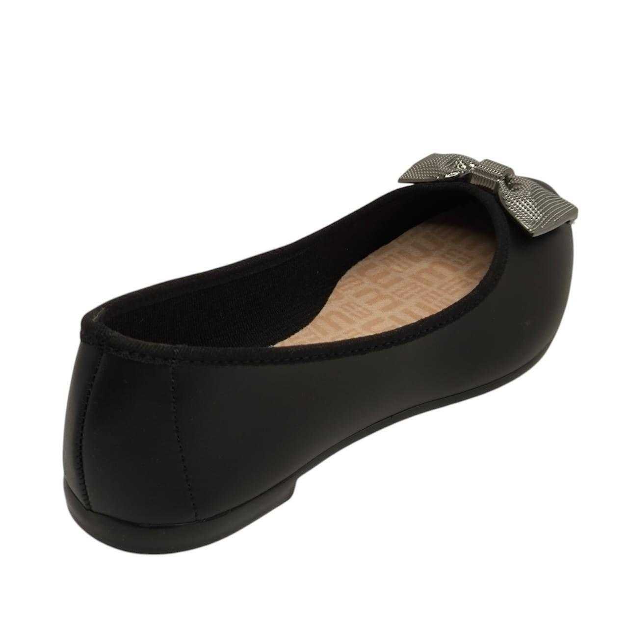 Sapatilha Feminino Moleca Bico Fino Preto 3