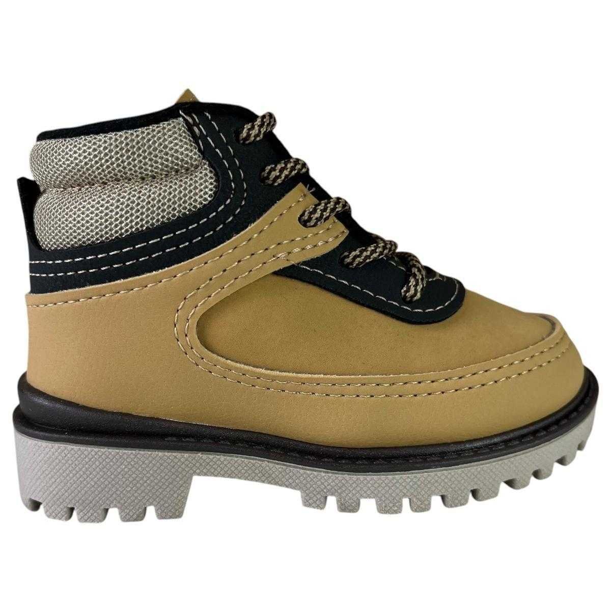 Bota Infantil Menino Molekinho Coturno Bege