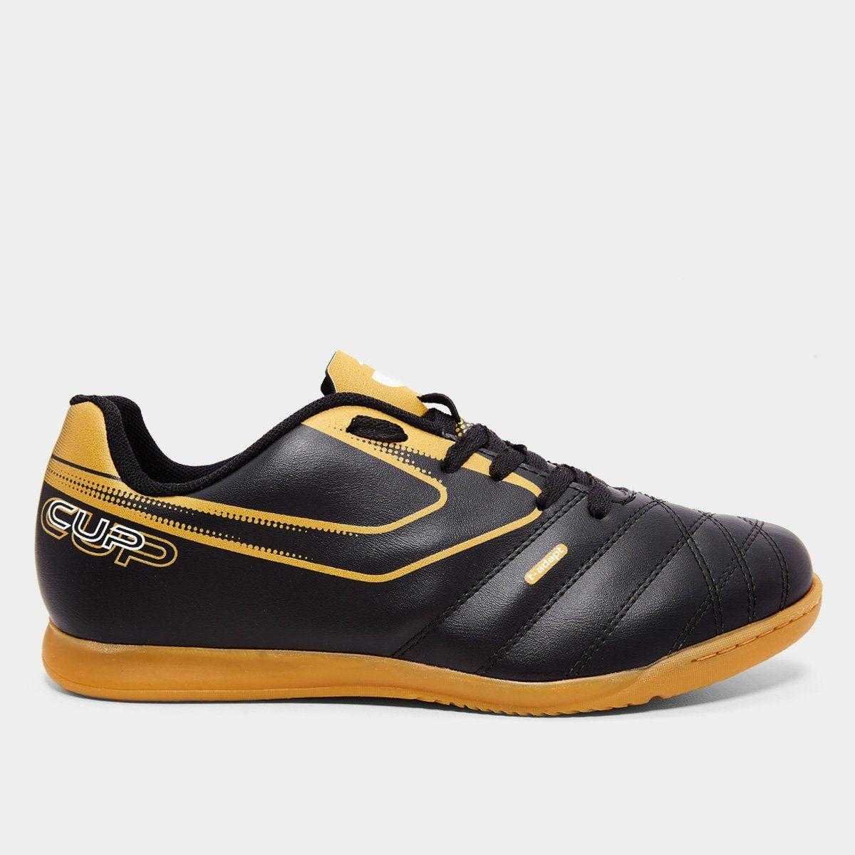 Chuteira Futsal Topper Top Cup VIII Preto/Laranja 1