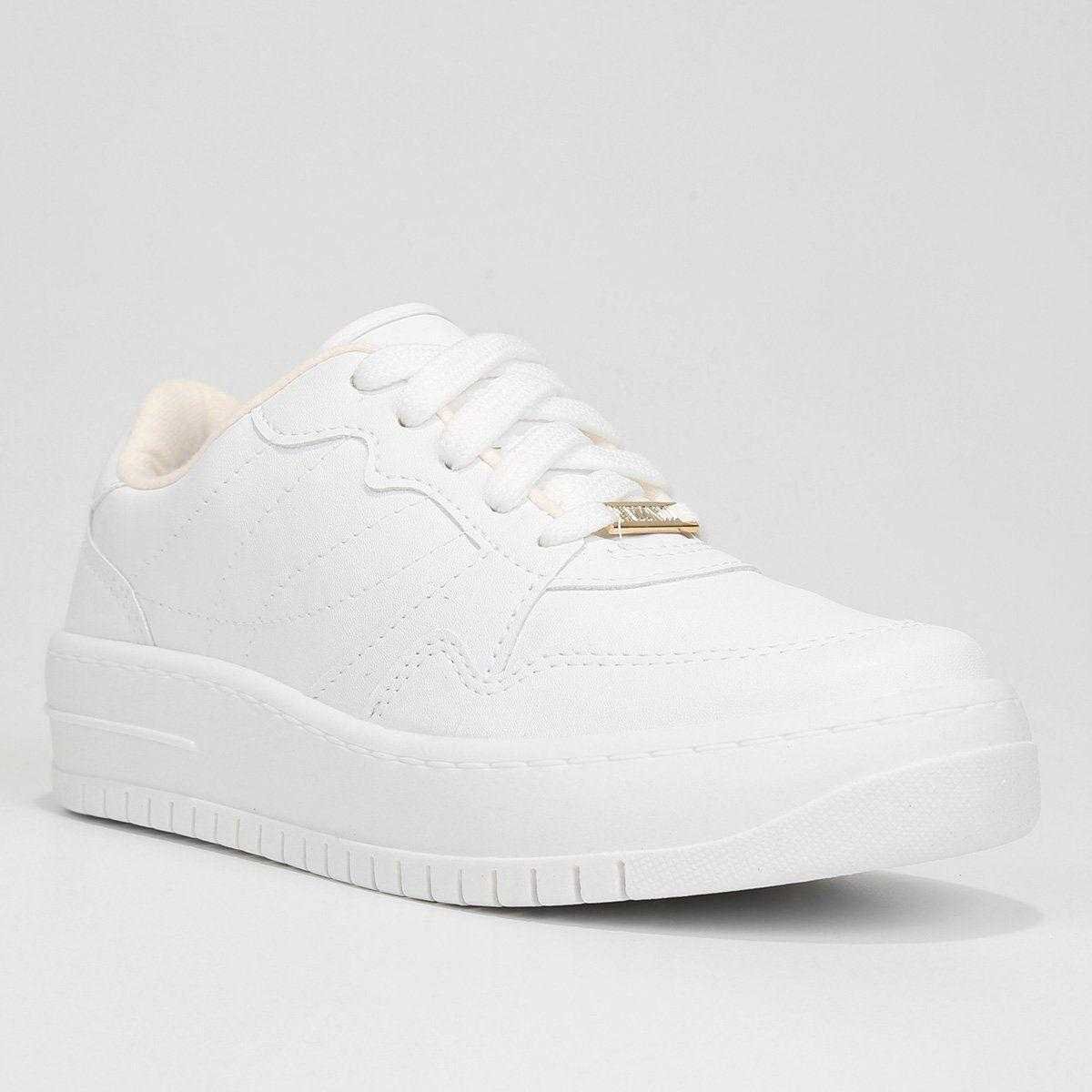 Tênis Feminino Vizzano Casual Leve Dia a Dia Branco 2